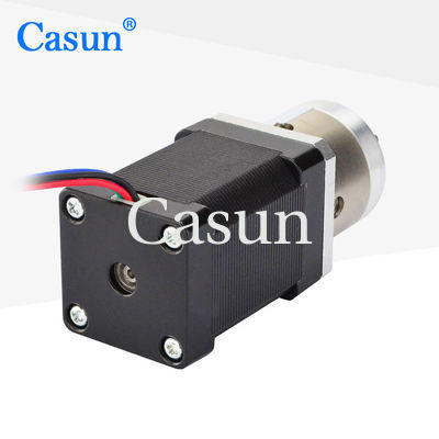 Buen precio motor planetario de pasos adaptado de Casun de la caja de cambios del motor 12V de la nema 14 de 35m m En línea