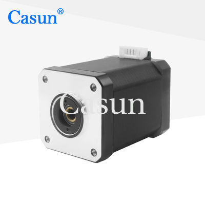 Buen precio 1,8 fase del motor de pasos 3.0A 2 del micrófono de la nema 17 del eje del hueco del grado para el robot En línea
