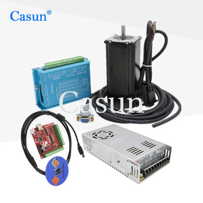 Buen precio Casun 2 Fase Nema 23 motor paso a paso híbrido 57x57x69mm 4N.m de alto par 4.0A con 4 ejes / 3ejes para CNC para máquina de grabado En línea