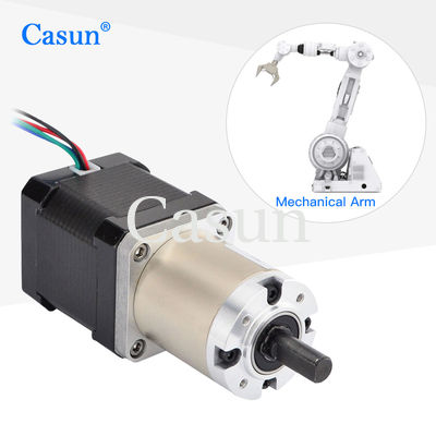 Buen precio Reducción de engranajes 0,15 A Nema 17 motor paso a paso 1,8 Grados 2 Fase 1,2 NM Torque de retención En línea