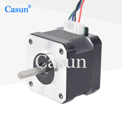 Buen precio 1.8 Grado 2 Fase NEMA 17 Motor de paso híbrido 12V 0.28N.M Para iluminación de escenario En línea