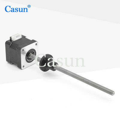 Buen precio Nema14 35x35x34 mm motor paso a paso de tornillo de plomo Tr8x4 P2 Mini motor paso a paso cautivado En línea