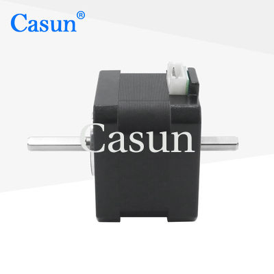 1.8 Grado NEMA 17 Motor paso a paso de doble eje para aparatos de automatización de equipos médicos