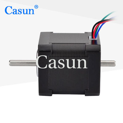 Buen precio NEMA 17 Motor paso a paso de doble eje 42 × 42 × 48 mm 1.68A con equipo de embalaje En línea