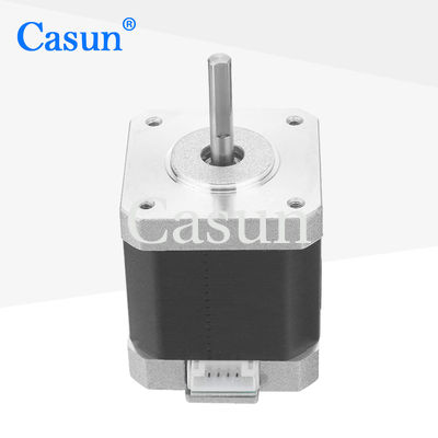 Buen precio Motor de escalonamiento de alta calidad del híbrido del】 42*42*48m m del 【42SHD0409 nema 17 12V 42N.cm de 2 fases para el eje del xyz En línea