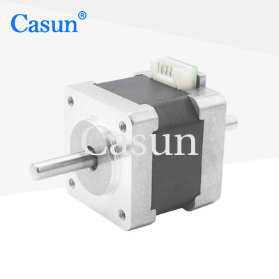1.8 grado NEMA 14 motor paso a paso doble eje 0.15N.m 4 cables para la cámara de vigilancia