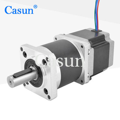 Buen precio 57*57*54mm NEMA 23 Motor de paso de engranaje planetario de doble eje 50/1 para la máquina de extrusión En línea