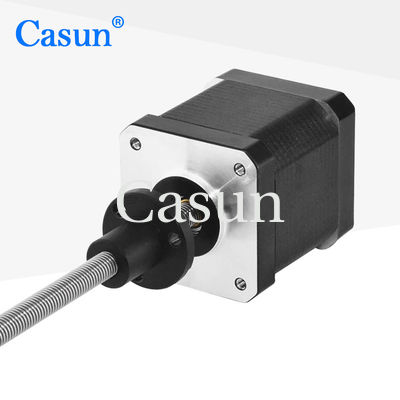 Buen precio 1.8 Grado 2 Fase 12V Híbrido Nema 17 Tr8*2 Motor paso a paso no cautivo de 48 mm En línea