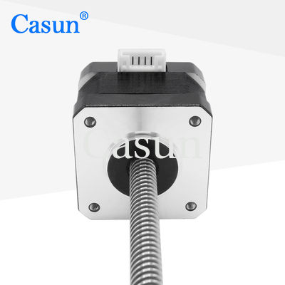 Buen precio Motor de pasos de la nema 17 de Tr8*8 los 280mN.M con el motor de pasos del tornillo de la bola del tornillo de posicionamiento 0.2kg En línea