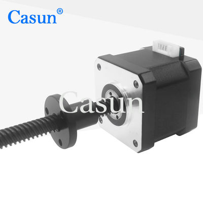 Buen precio motor de pasos de la nema 17 de los 450mN.M 0.3kg Tr8*4 con el tornillo de posicionamiento En línea