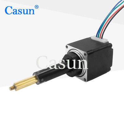 Buen precio Motor de paso micro lineal negro Nema 8 Actuador lineal Trazo de plomo 27.05mm para la máquina de belleza En línea