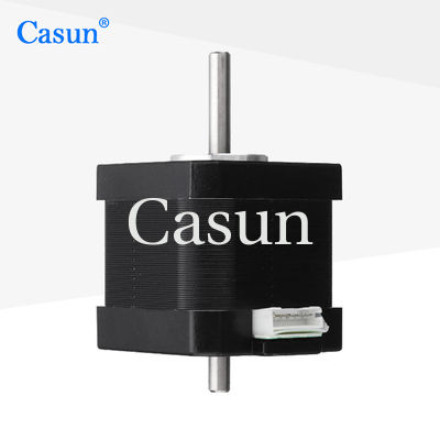 Buen precio Motor de doble eje de 20 mm de longitud NEMA 17 0.40N.M 0.4A para cabeza de impresión con CE En línea