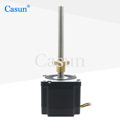 Nema 34 Motor híbrido paso a paso con freno 24V DC 4.5N.m Gran resistente CE RoHS certificado por Casun Motor