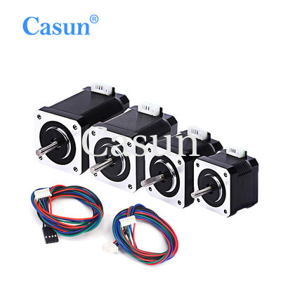 Buen precio Motor paso a paso híbrido de acero con 120V de voltaje nominal, 21kg.cm de par y 5mm de eje de corte en D para automatización industrial En línea